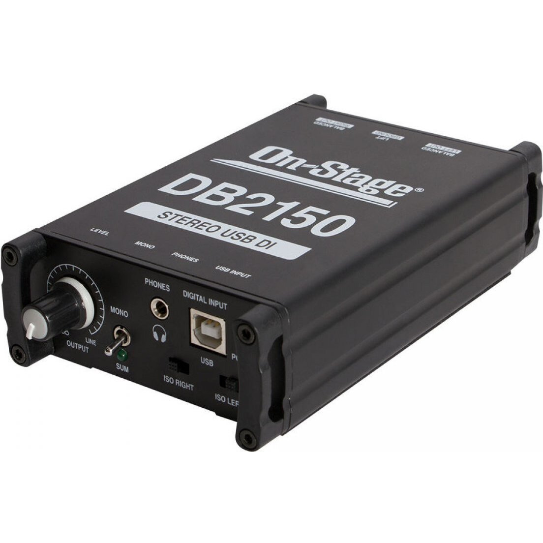 On-Stage Db2150 Passive Stereo Usb Di Box