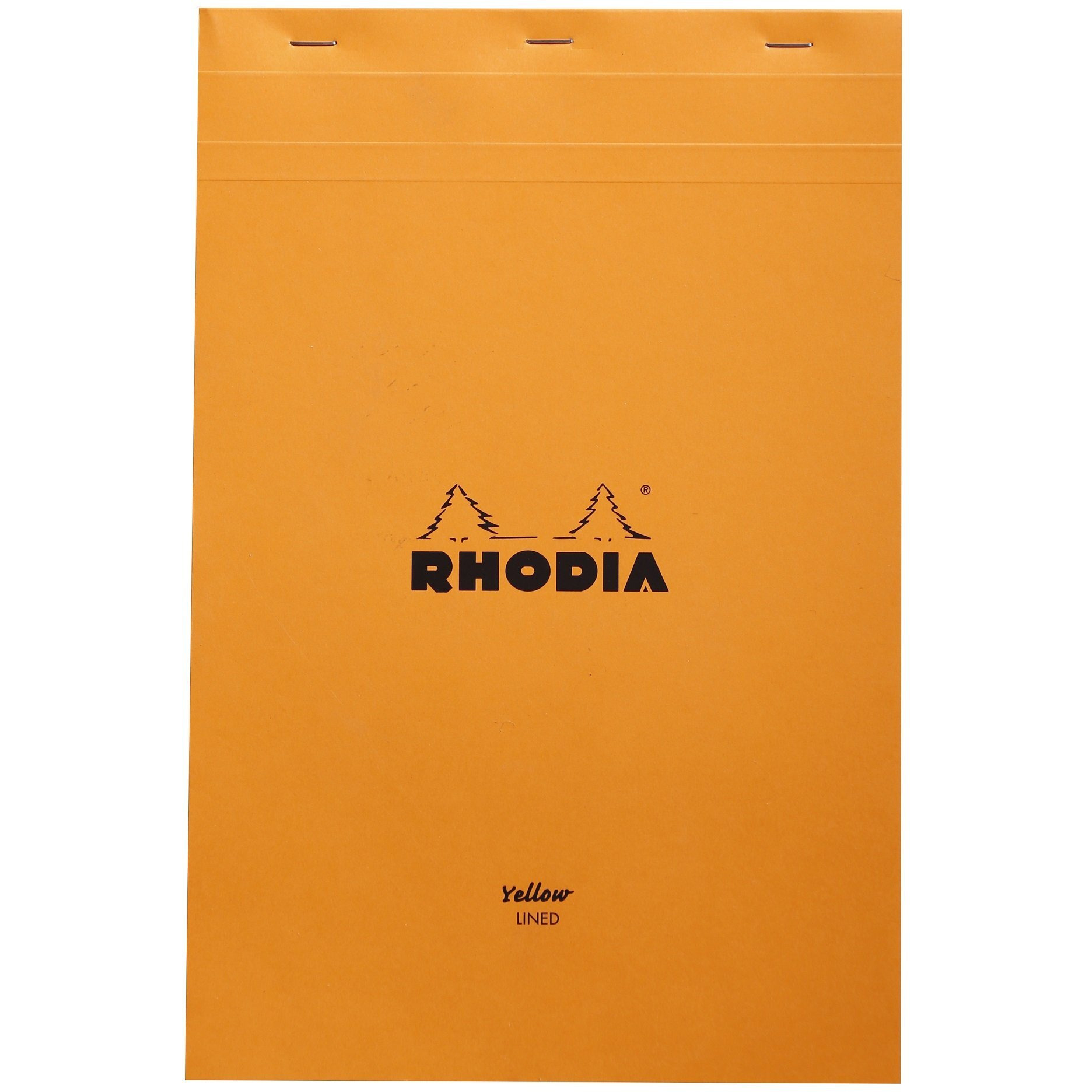 Rhodia Yellow Page Notepad, No19 A4+, Lined - Orange (19660C)