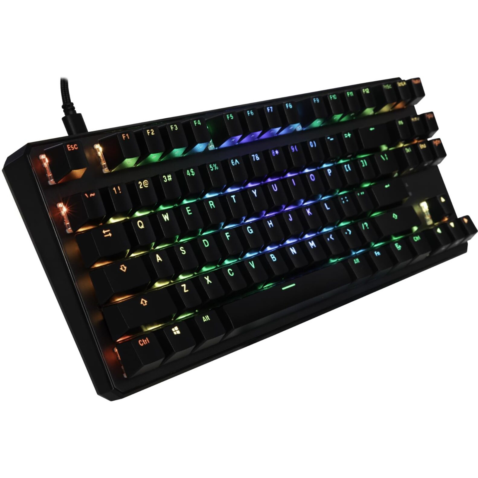 Tecware Phantom+ 87 Key Mechanical Keyboard, Rgb Led, Wraith Red Switch