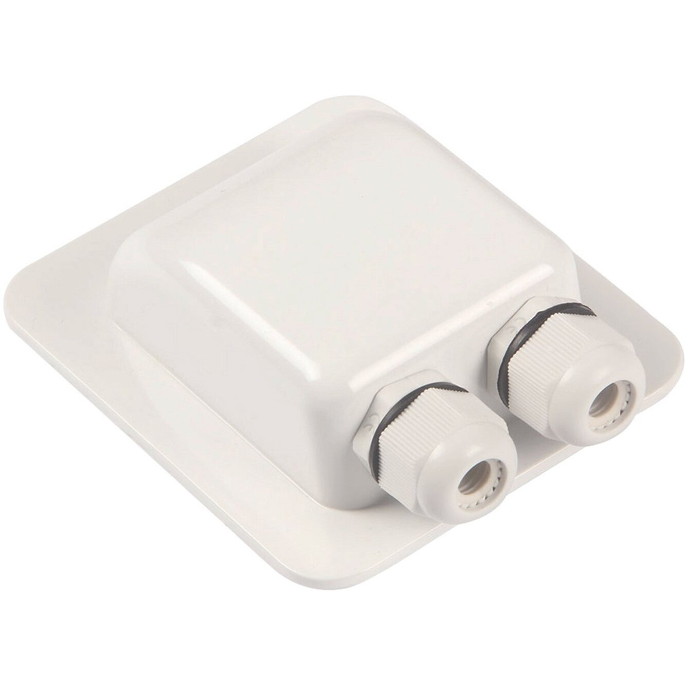 Waterproof Abs Double Cable Entry Gland For Solar Panels,Motorhomes,Caravans,Boats- For All Cable Types 6Mm To 12Mm
