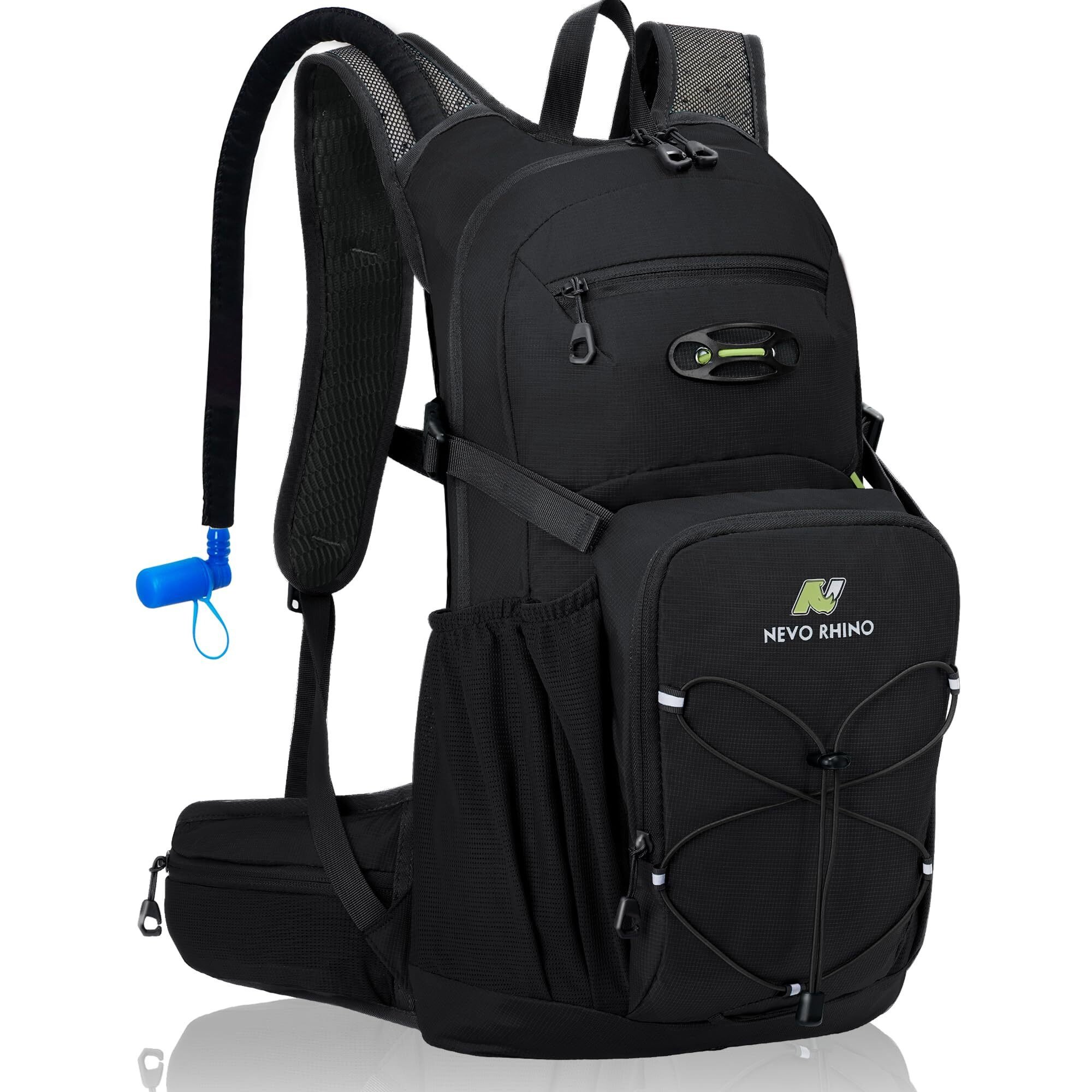 Multipurpose Hydration Backpack With 3L Water Bladder, High Flow Bite Valve, Perfect Water Backpack 18L For Hiking, Cycling