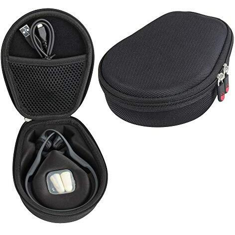 Hermitshell Hard Case For Aftershokz Trekz Air/Aftershokz Aeropex/Titanium Mini/Shokz Openrun Pro Open Ear Wireless Bone Conduction Headphones As650 / As800 (Black) (Only Case)