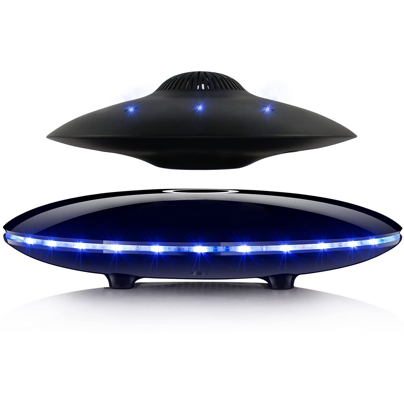 Ruixinda Magnetic Levitating Bluetooth Speaker, Levitating Ufo Speakers With Led Lights, 360 Degree Rotation,Wireless Floating Speakers For Home Office Decor Cool Tech Gadgets,Creative Gifts