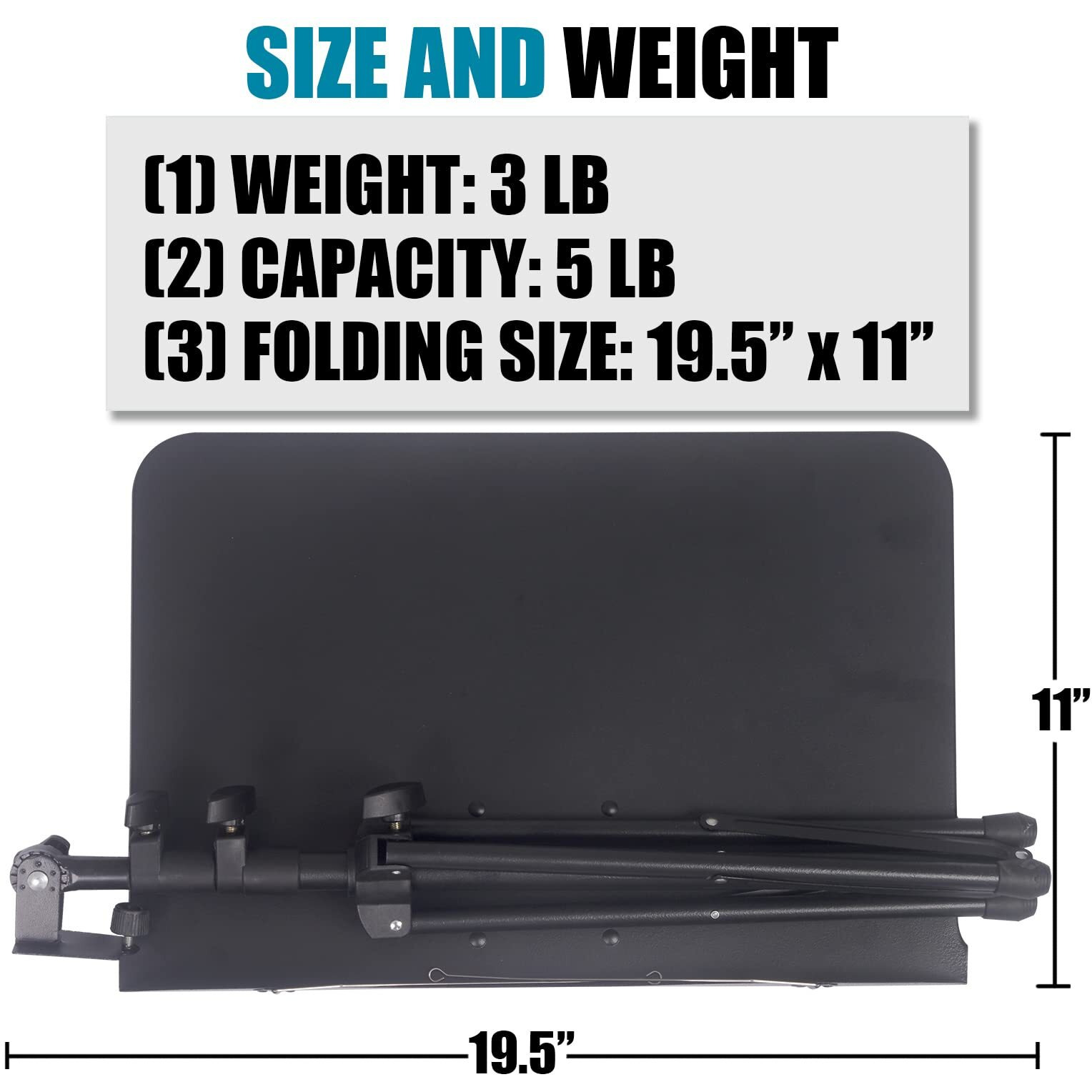 Gleam Sheet Music Stand - Portable For Children And Carrying Out Dual Use Desktop Book Stand