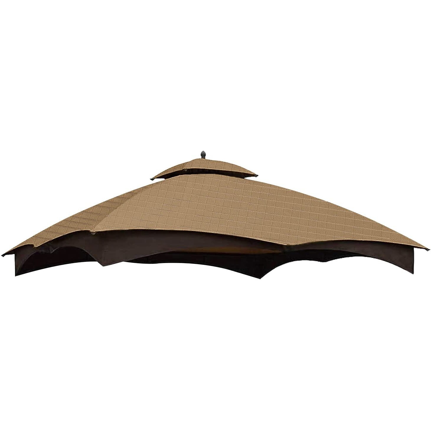 Mastercanopy Replacement Canopy Top For Lowe's Allen Roth 10X12 Gazebo Gf-12S004B-1 (Beige Plaid)