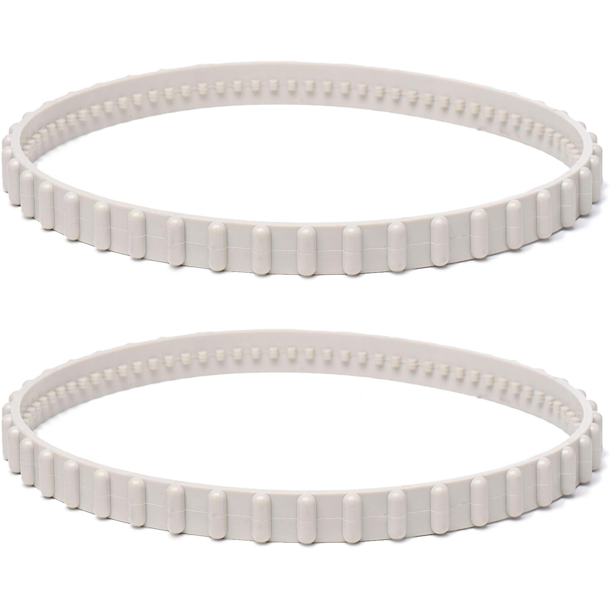 (2 Pack) Ar-Pro Rcx23002 Replacement Soft Tread Drive Belt - Premium, Heavy-Duty Rubber Pool Cleaner Parts  Compatible With Aquavac Tiger Shark (Plus And Qc) And Sharkvac Pool Cleaners