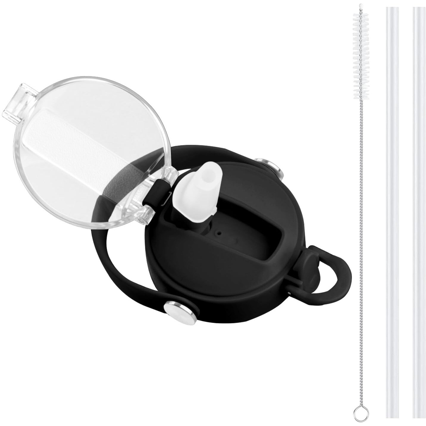 Sendestar Spout Lid For Hydroflask Wide Mouth Water Bottle Fits 18 Oz 20 Oz 32 Oz 40 Oz 73 Oz,Chug Cap Flexible Handle Compatible, Takeya, Simple Modern, Wide Mouth Water Bottle