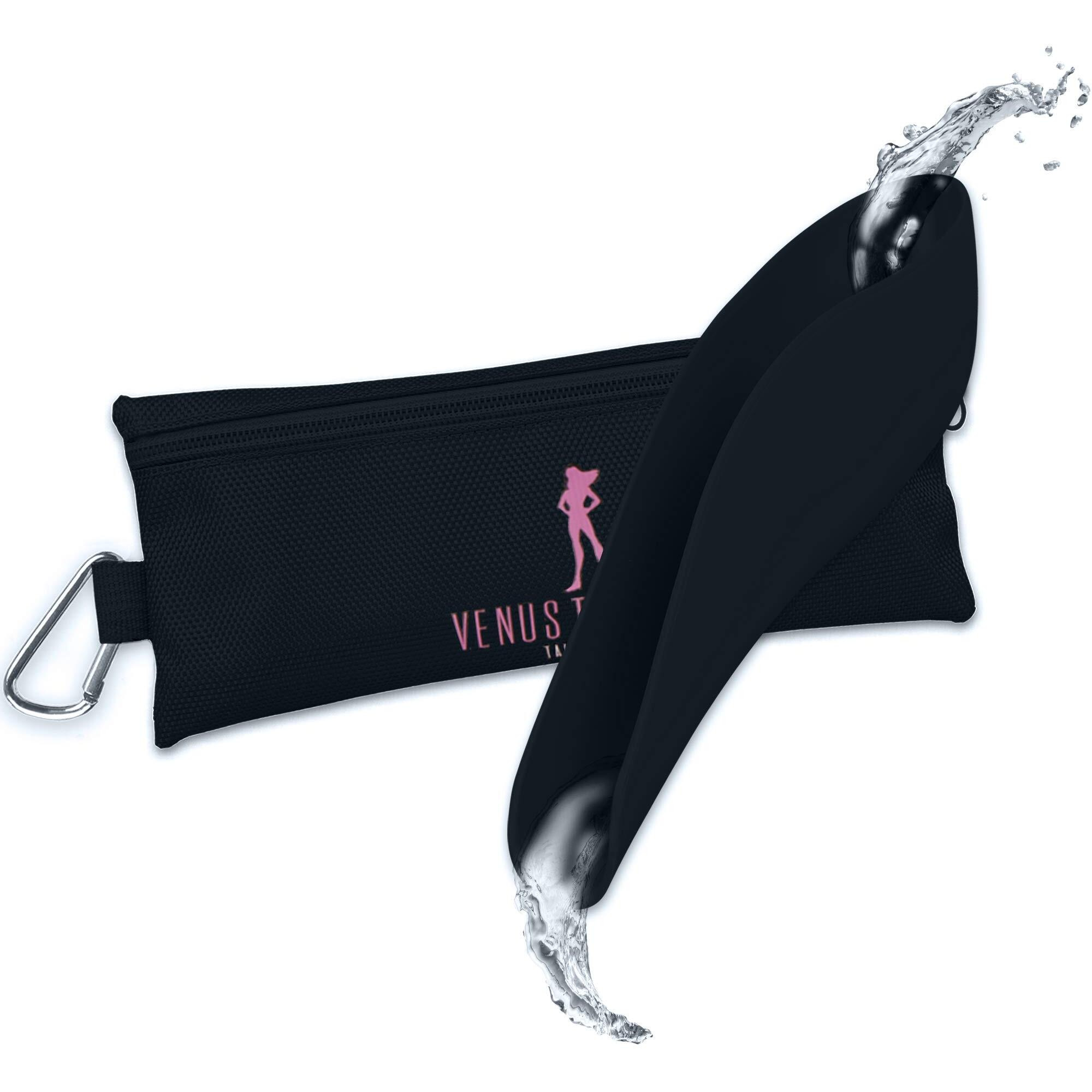 Venus To Mars Female Urinal | Female Urination Device | Womens Pee Funnel For Camping - Car - Travel - Festivals - Porta Potty - Outdoor Activities (Midnight Black)