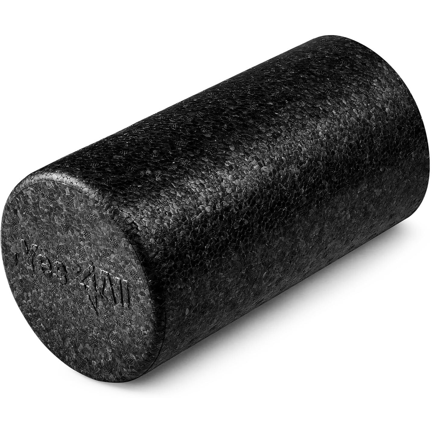 Yes4All High Density Foam Roller For Back, Variety Of Sizes & Colors For Yoga, Pilates - Black - 12 Inches