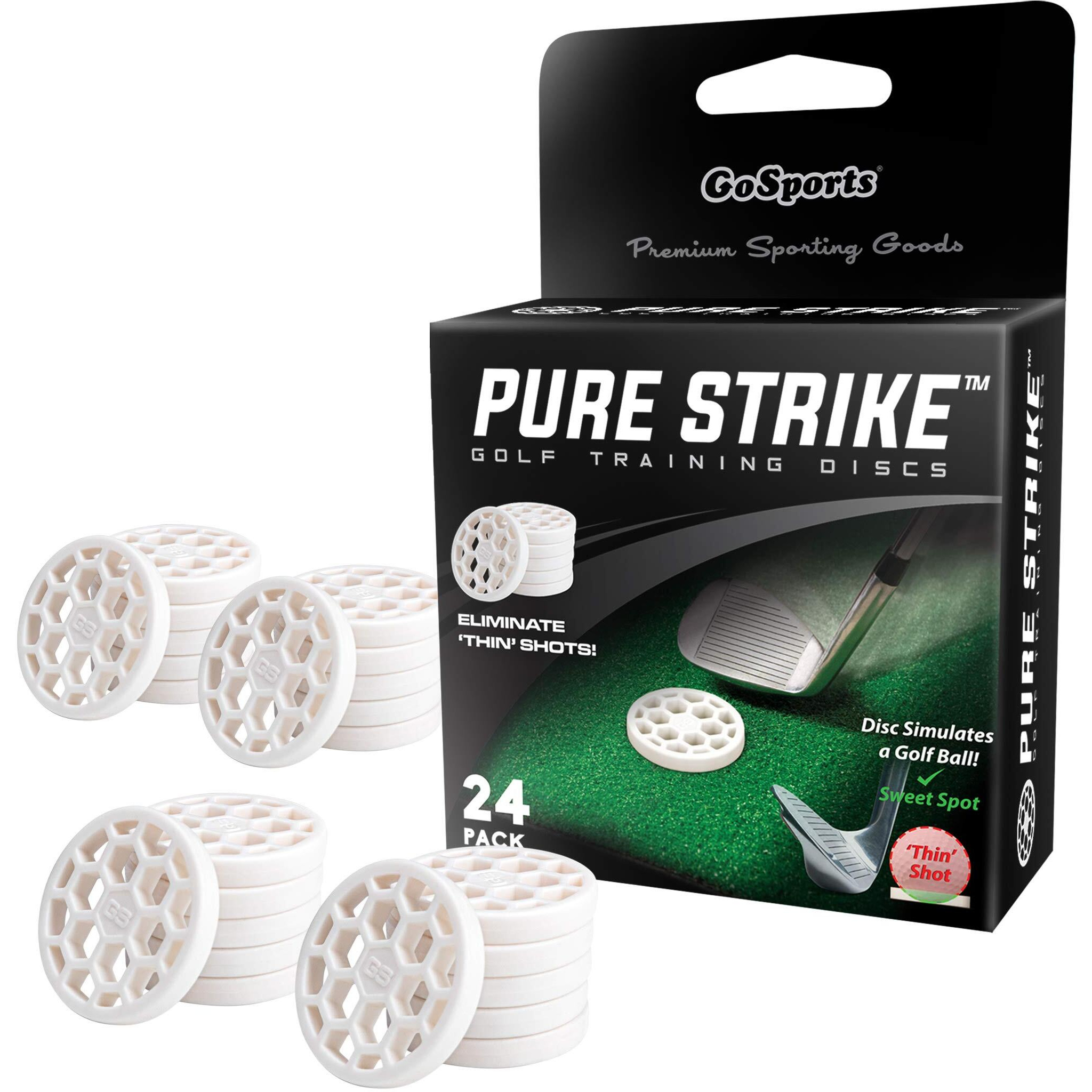 Gosports Golf Pure Strike Golf Training Discs 24 Pack - Eliminate Thin Shots
