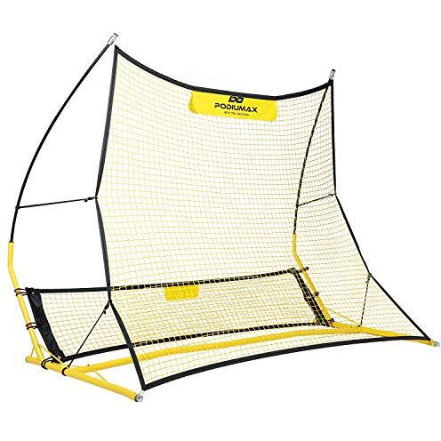Podiumax Upgraded Portable Soccer Trainer, 2 In 1 Soccer Rebounder Net To Improve Soccer Passing And Solo Skills, 6Ft X 4.7Ft