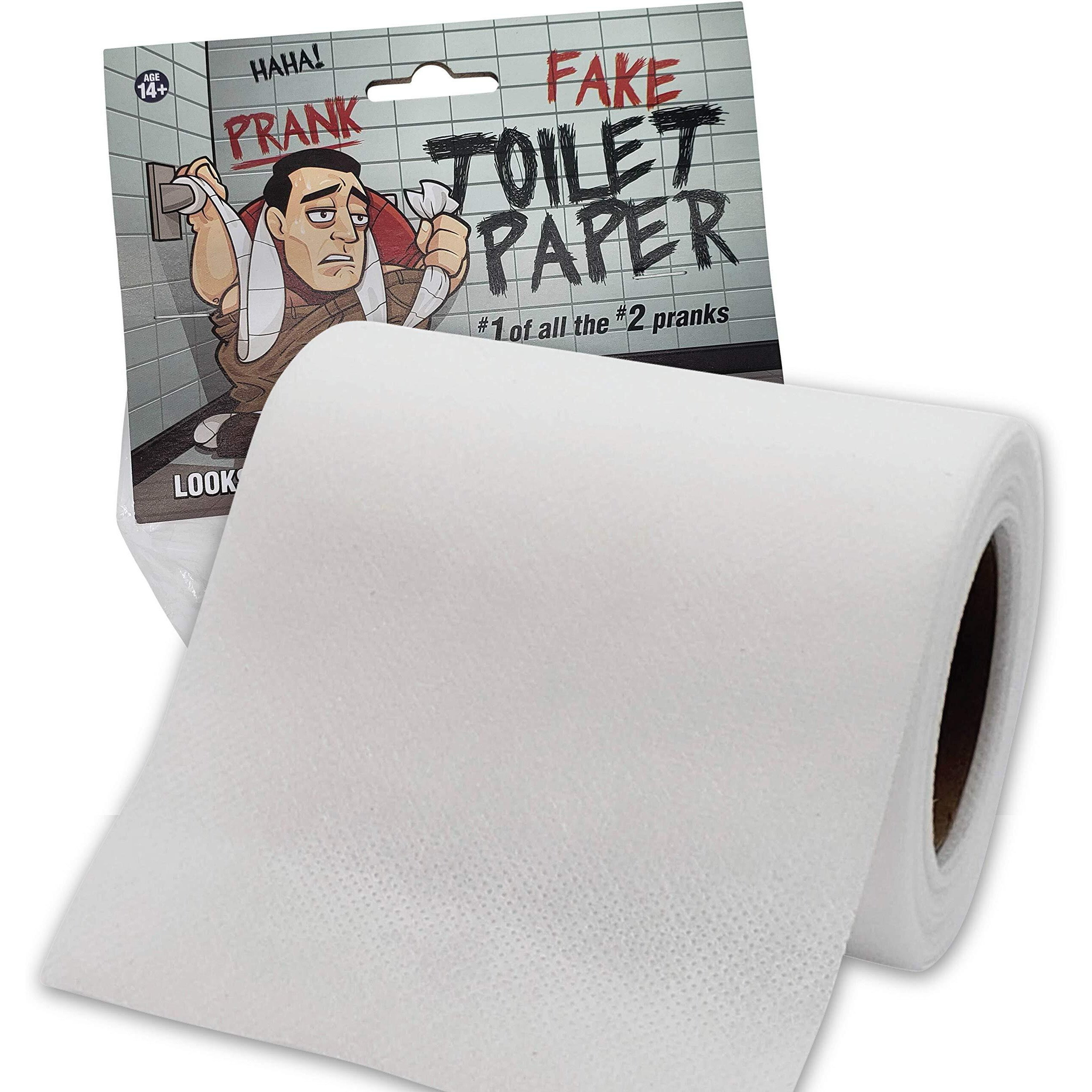 No Tear' Funny Prank Toilet Paper - Impossible To Rip -Fake Novelty Stuff For Adults And Kids - Gag Non Rip Paper - Hilarious And Shocking Joke That Will Have Your Friends And Family In Stitches