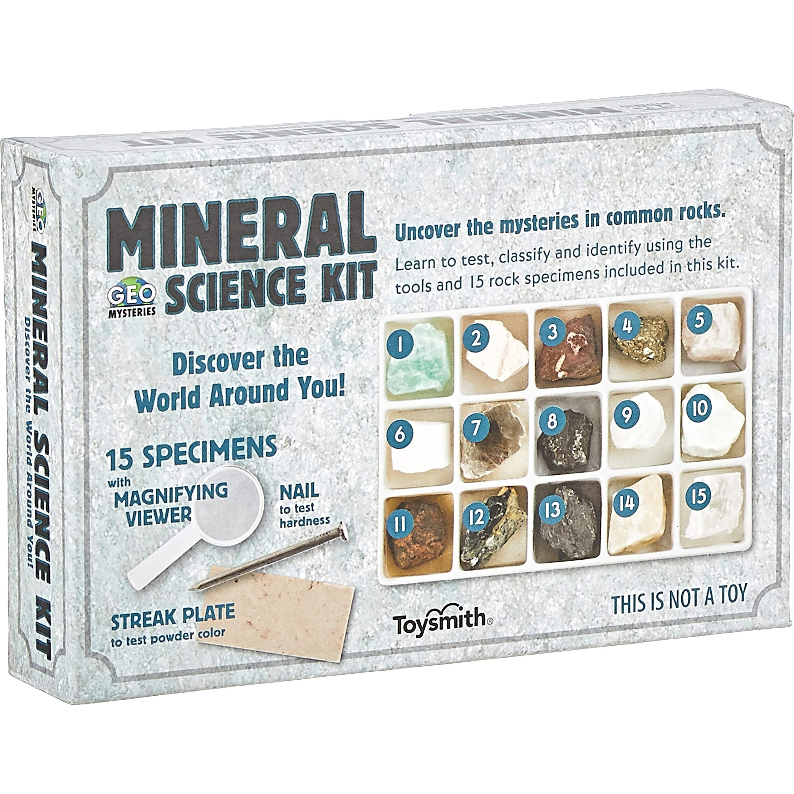 Stem Toy Mineral Science Kit Geology Rock Specimen For Young Geologists