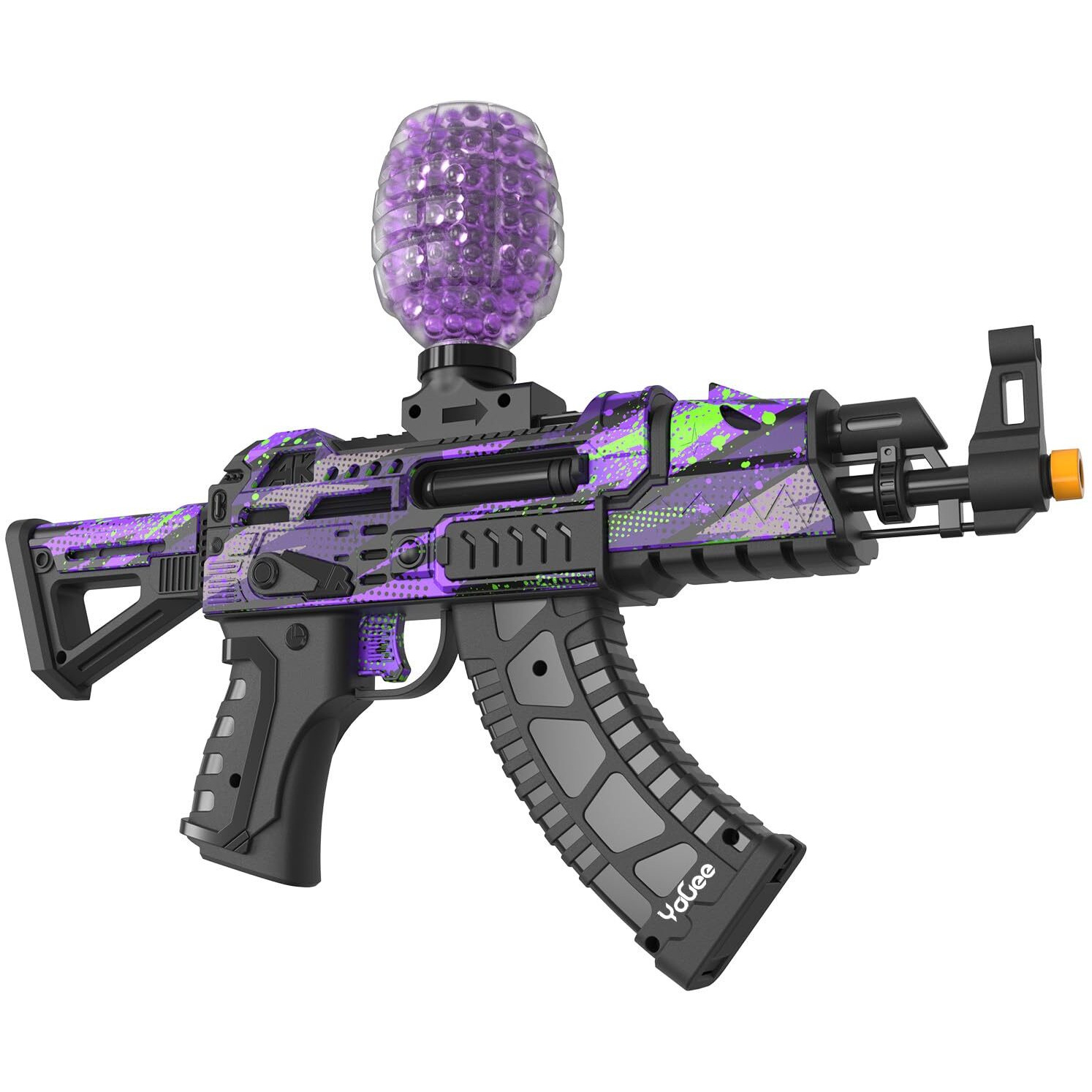 Yagee Electric Water Bead Blaster In Backyard Fun And Outdoor Games, Shoots Eco-Friendly Gel Balls For Boys And Girls Aged 16+, Adults Teens, (Purple)