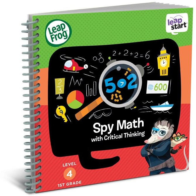 Leapfrog Leapstart 1St Grade Activity Book Spy Math & Critical Thinking, 5 Years To 7 Years