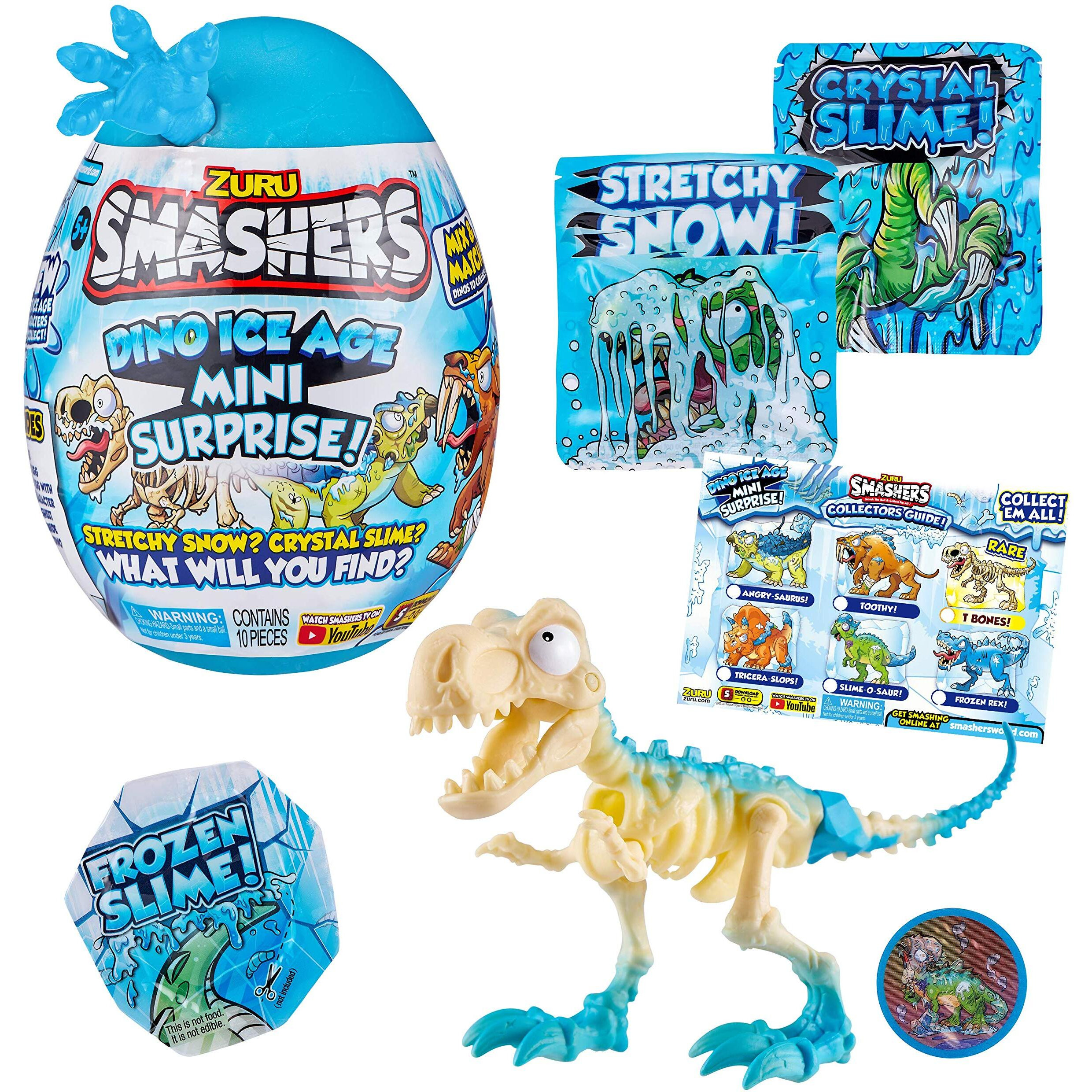 Smashers Dino Ice Age Mini Surprise Egg - T Rex Skeleton (7456) Color May Vary