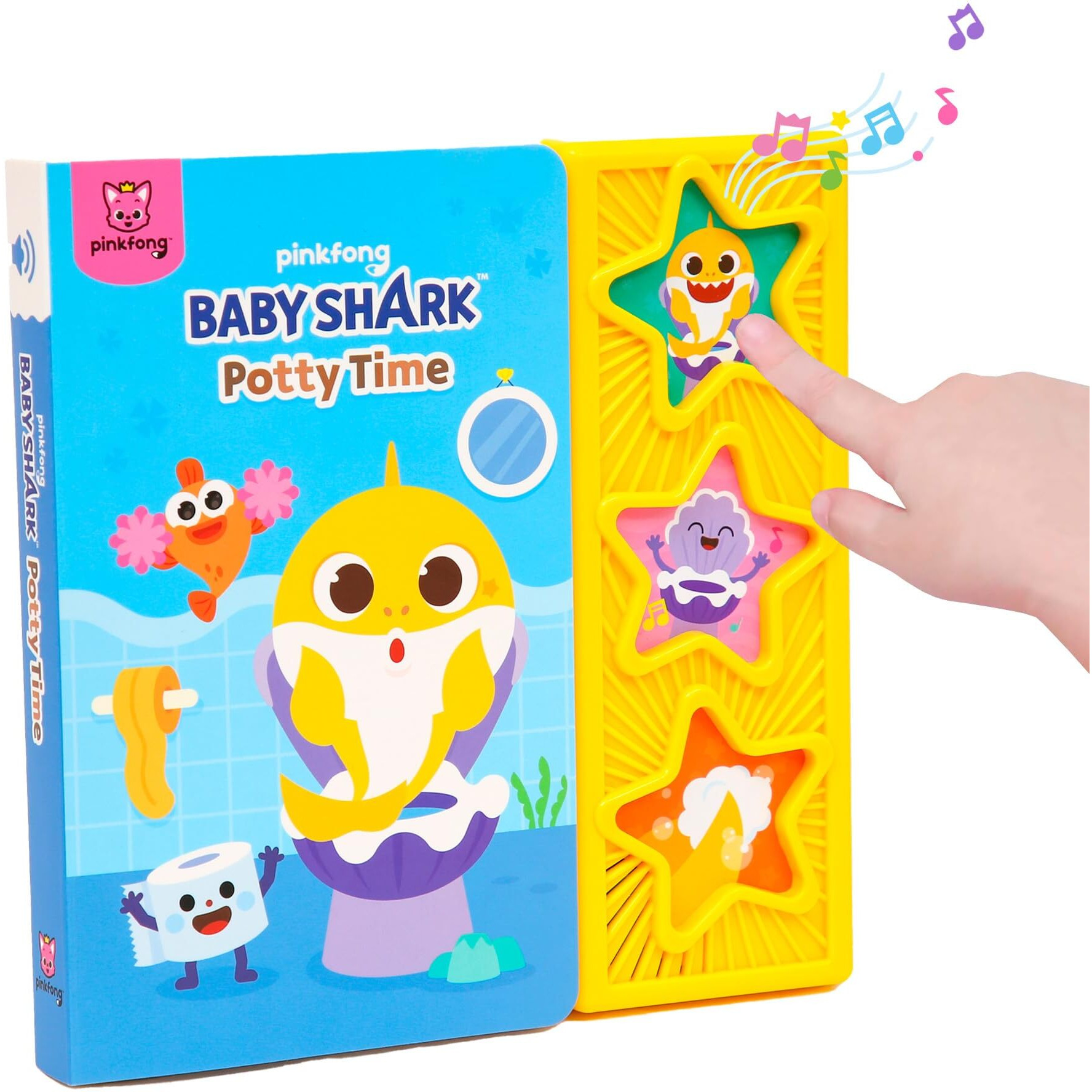 Baby Shark Potty Time 3 Button Sound Book, Baby Shark Healthy Habits Sound Books, Interactive Potty Training Books For Toddlers, Learning & Education Toys, Baby Shark Gifts For Babies