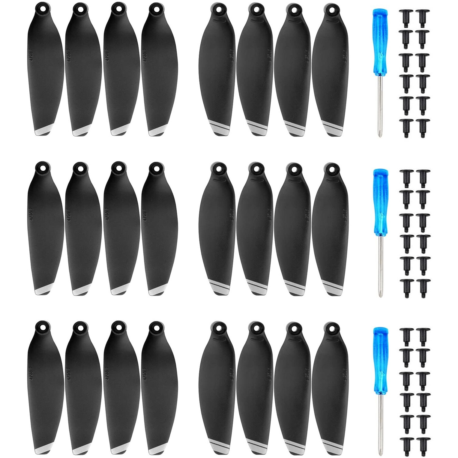 24Pcs Mavic Mini Propellers Accessories Compatible With Dji Mavic Mini Drone Replacement Low-Noise And Quick-Release Blades Props