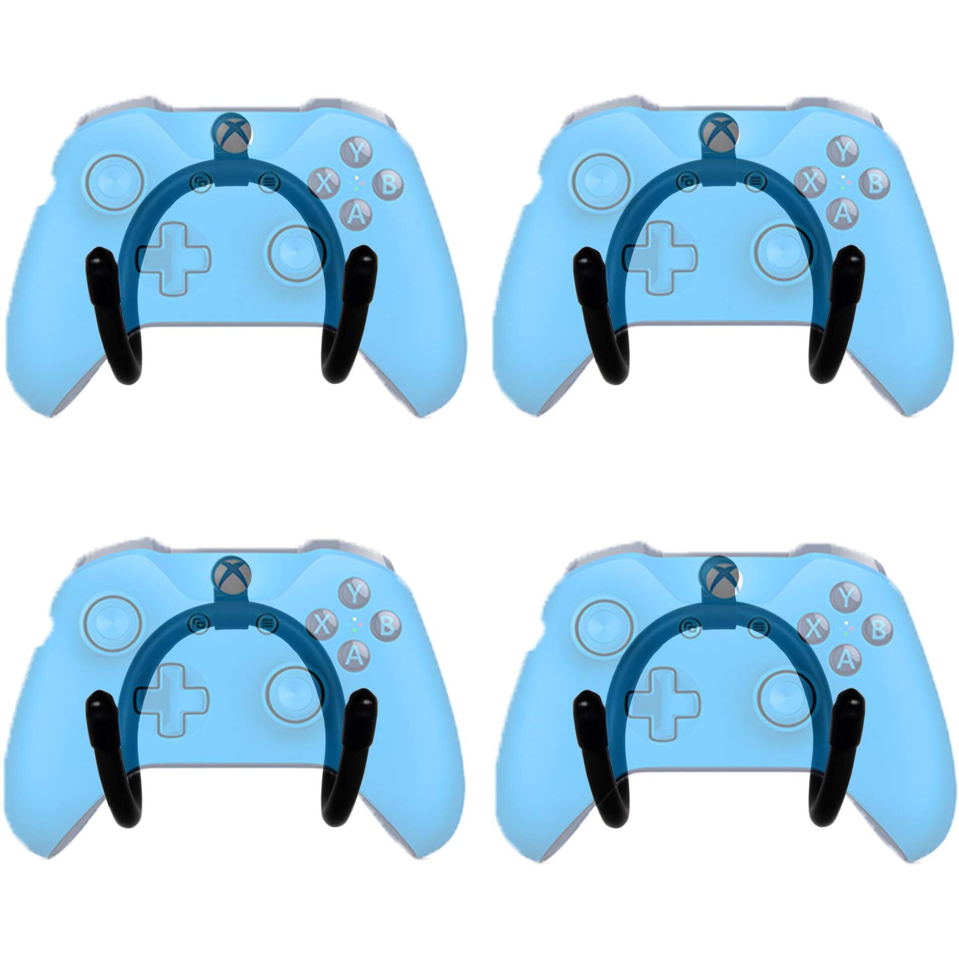 Yyst Mini Flexible Wall Mount Holder Rack Organizer For Ps3/Ps4/Ps5/Xbox 360/Xbox One/S/X/Elite/Series S/Series X Controller, Pro Controller - 4/Pk- No Game Controller