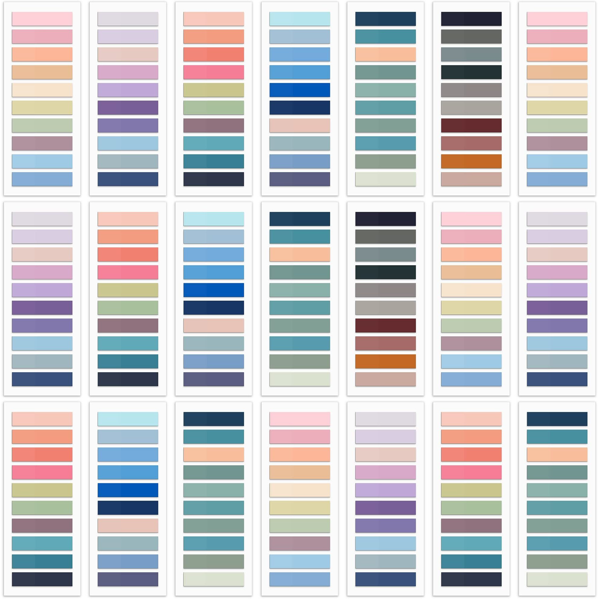 Siquk 4200 Pieces Sticky Tabs For Annotating Books Tabs Morandi Sticky Flags Clear Transparent Page Markers Strip Page Flags Colored Tabs Writable And Repositionable Book Annotation Tabs