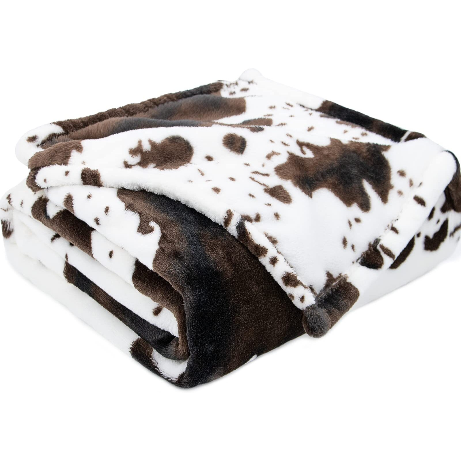 Fleece Blanket Cow Print Soft Throw Blanket Lightweight Blanket For Kids