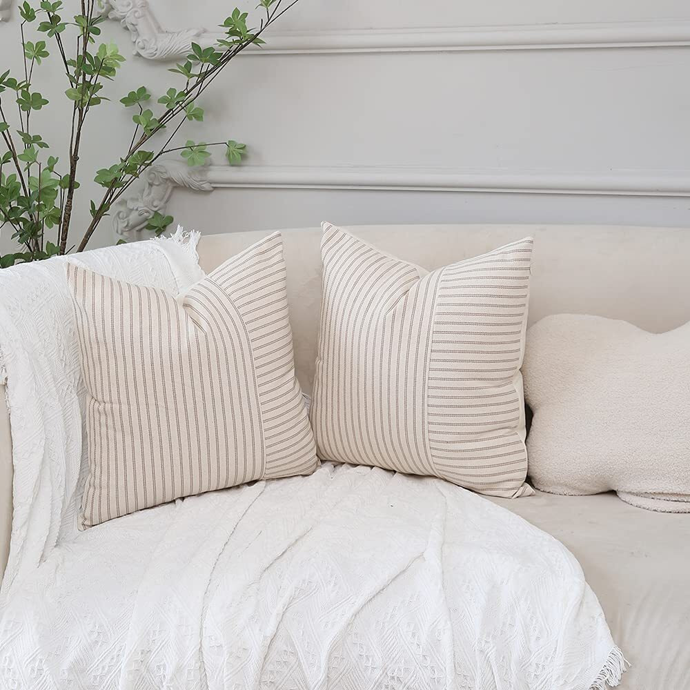 Hckot Khaki And Beige Patchwork