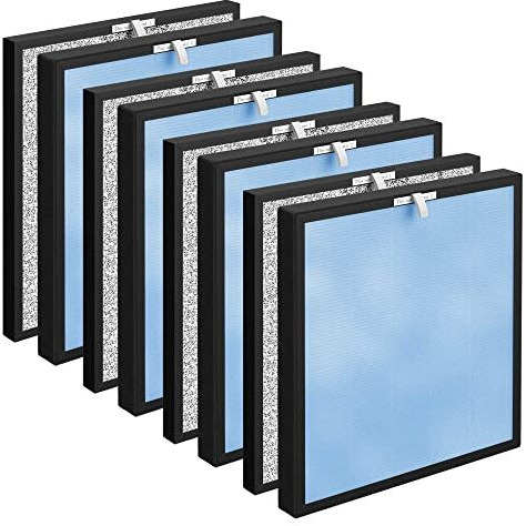 Fcfmy 4 Sets Replacement Air Filters For Hsp001 Smart True Hepa Purifier, 4 Stage Filtration Of Fine Pre-Filter, Activated Carbon, Cold Catalyst And H13 True Hepa Filter