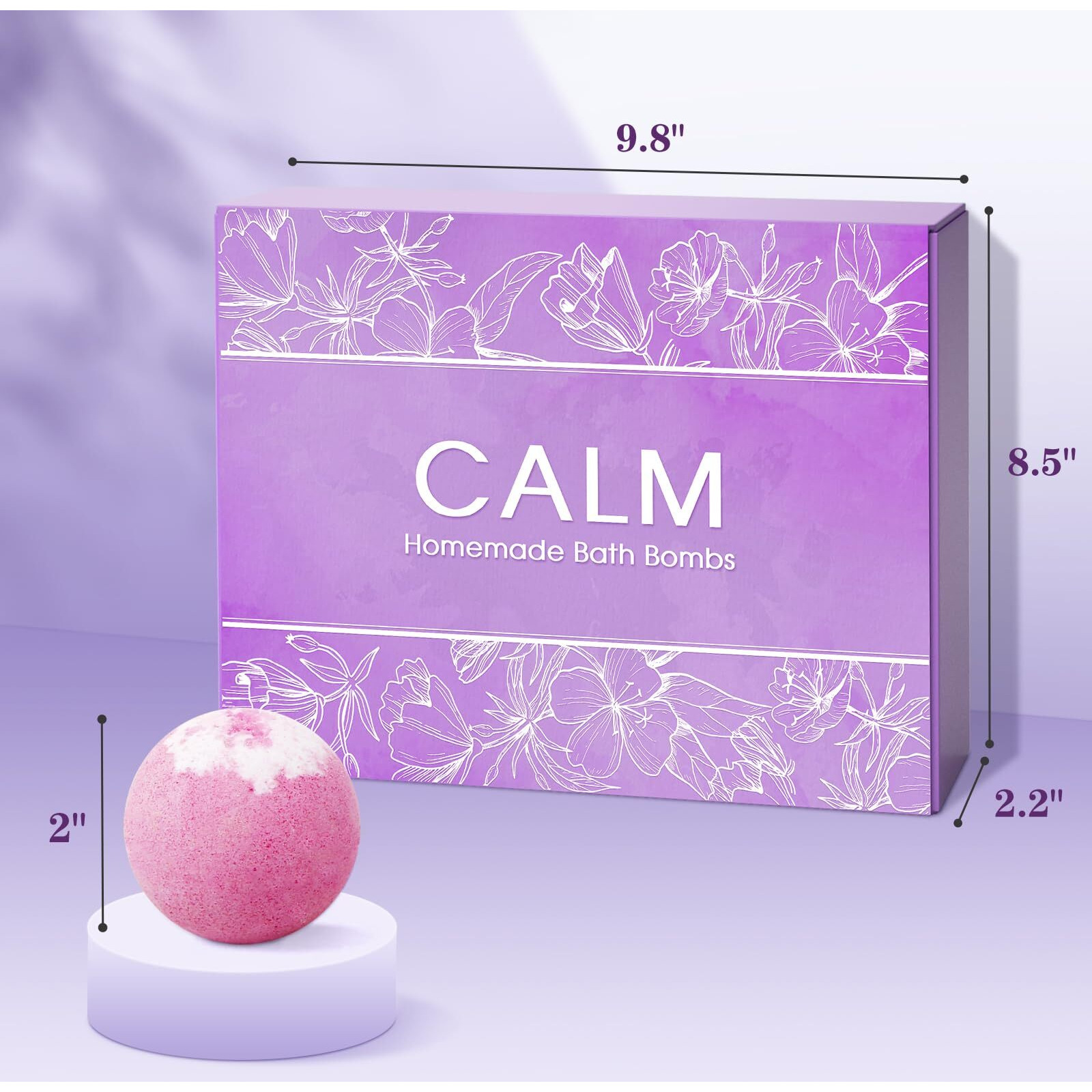 Calmnfiz 20Pcs Bath Bombs For Women Presents Set Natural Wonderful Fizz Effect Bath Bomb With Shea Butter & Essential Oils, Bubble Bath Mothers Day Presents For Mom, Wife, Girlfriend,Fathers Day Gift