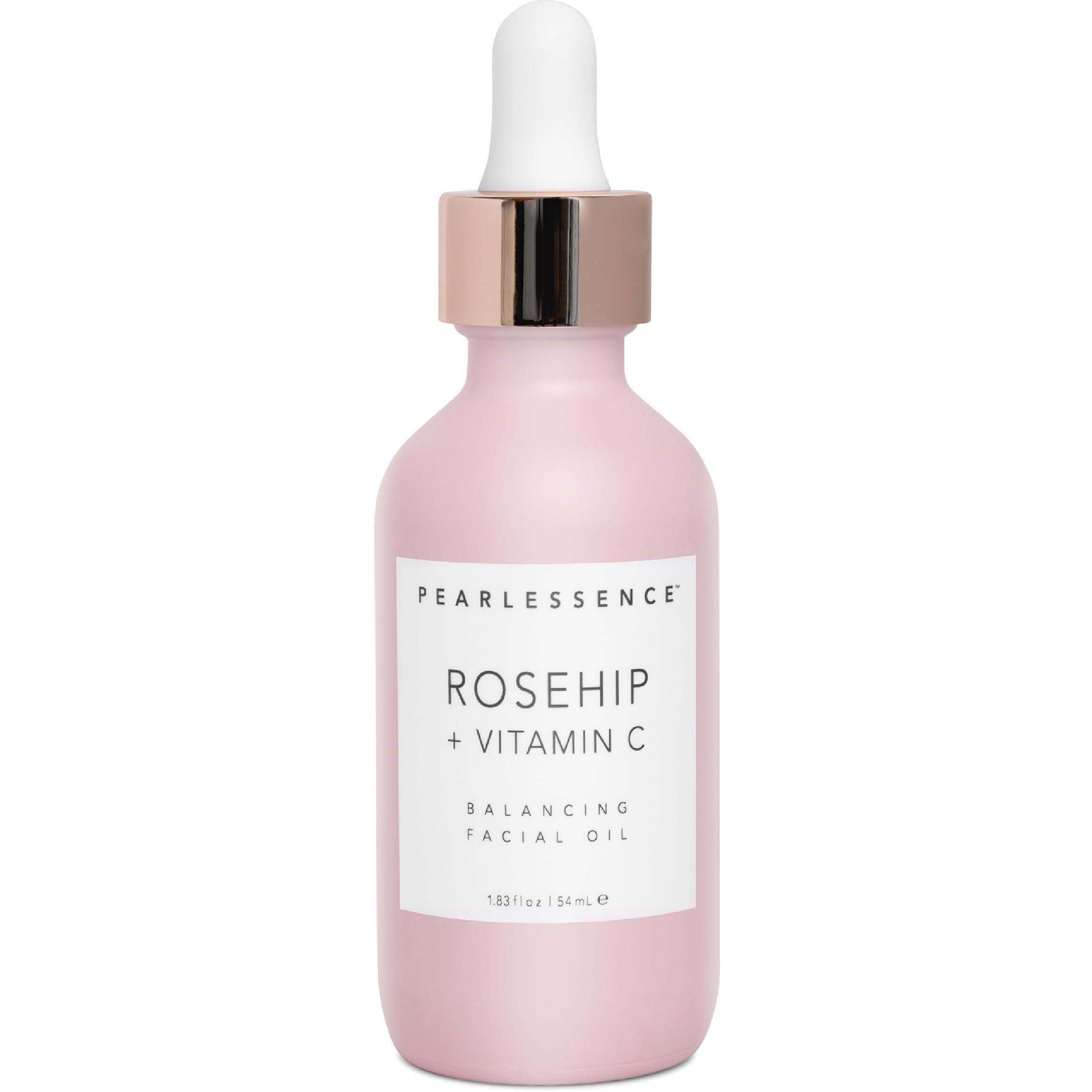Pearlessence Rosehip Balancing Facial Oil + Rosehip Fruit Oil & Vitamin C  Daily Hydration To Help Balance & Revive Skin  Made In Usa & Cruelty Free