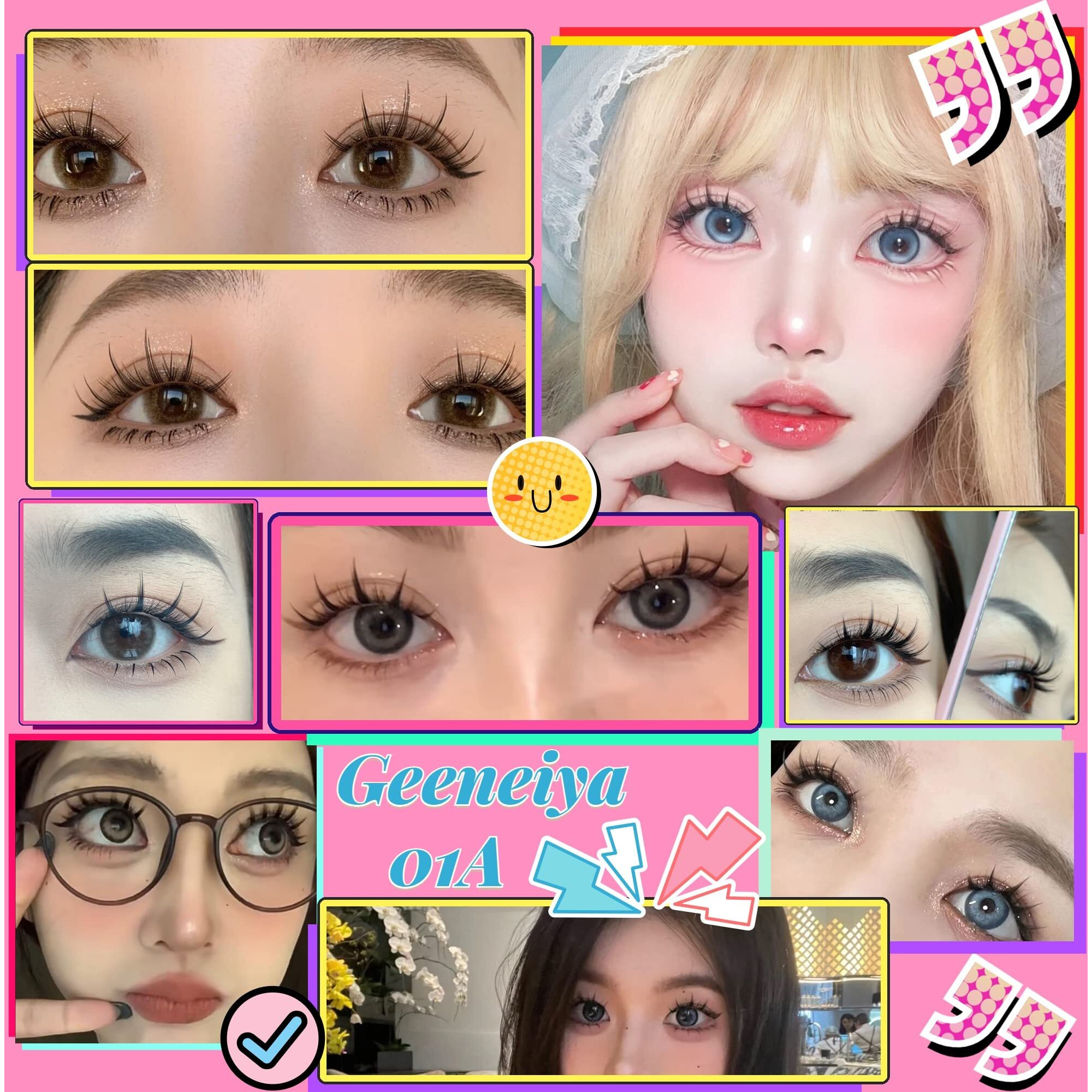 Manga Lashes Natural Look Anime False Eyelashes Individual Wispy Korean Makeup Eye Lashes Clusters 10 Pairs Asian Chinese Japanese Fake Eyelashes Pack By Geeneiya
