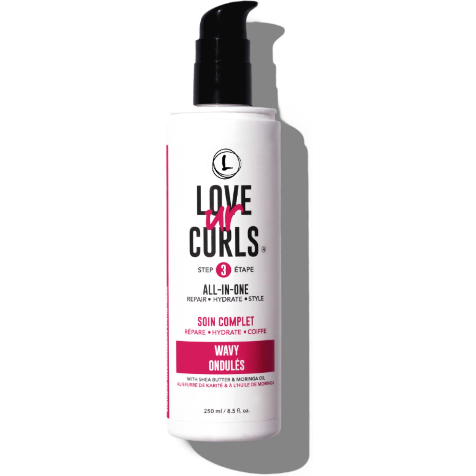 Love Ur Curls Lus Brands All-In-One Styler For Natural Wavy Textured Hair 8.5 Oz - Repair, Hydrate, Style In One Easy Step - No Crunch Non-Sticky Hair Care With Shea Butter And Moringa