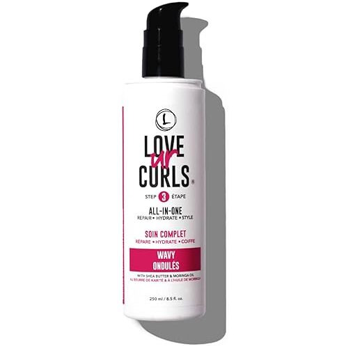 Love Ur Curls Lus Brands All-In-One Styler For Natural Wavy Textured Hair 8.5 Oz - Repair, Hydrate, Style In One Easy Step - No Crunch Non-Sticky Hair Care With Shea Butter And Moringa