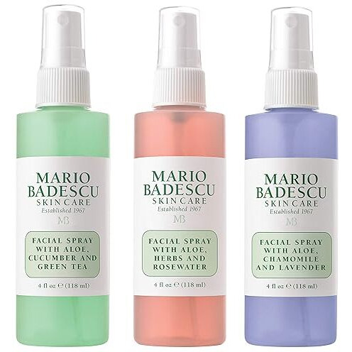 Mario Badescu Facial Spray Trio - Cucumber, Rose, Lavender - Cooling, Hydrating Mists For All Skin Types