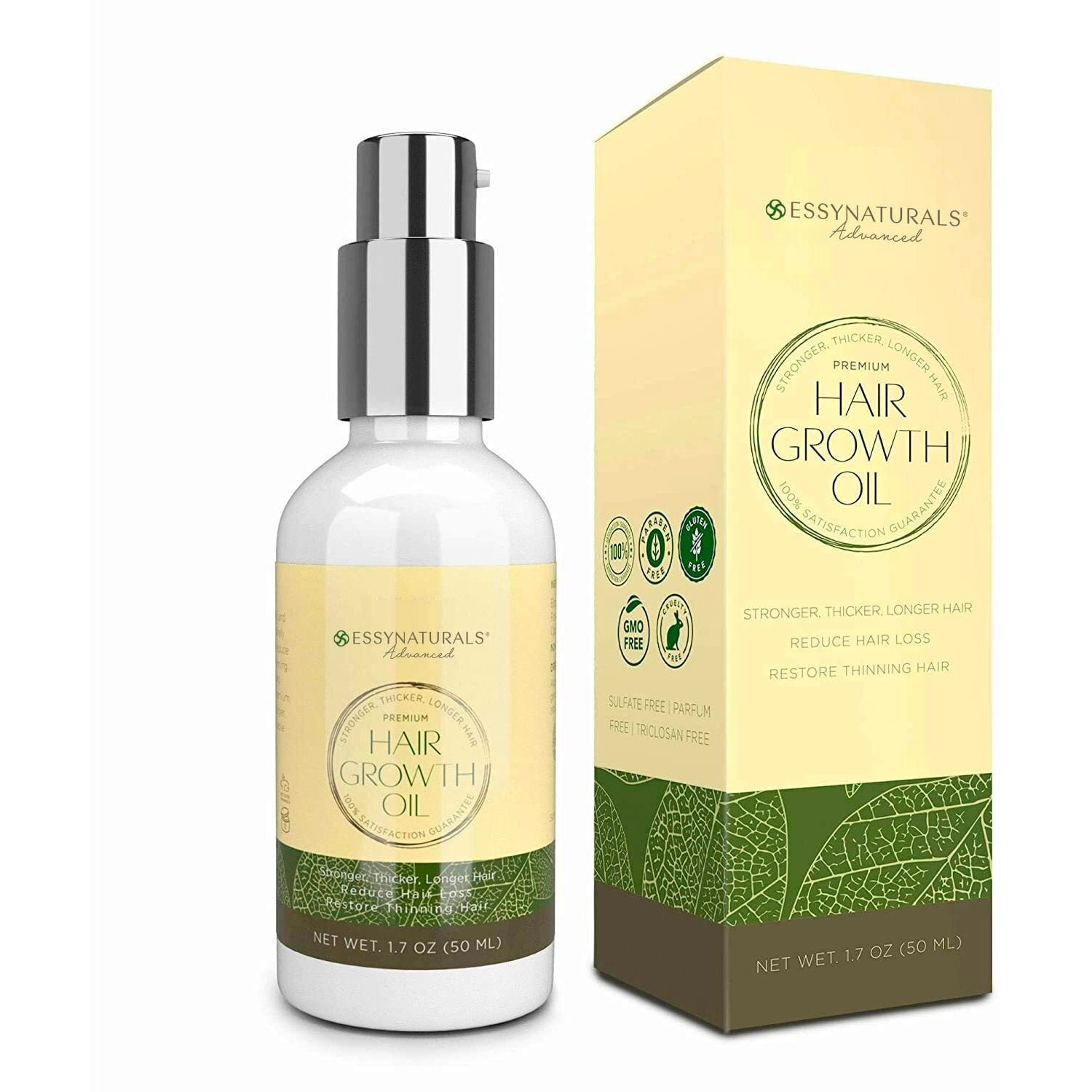 Hair Growth Serum With Rosemary Oil Hair Growth Oil For Women With Biotin & Castor Oil, Hair Regrowth Treatment For Thicker Longer Fuller Healthier Hair