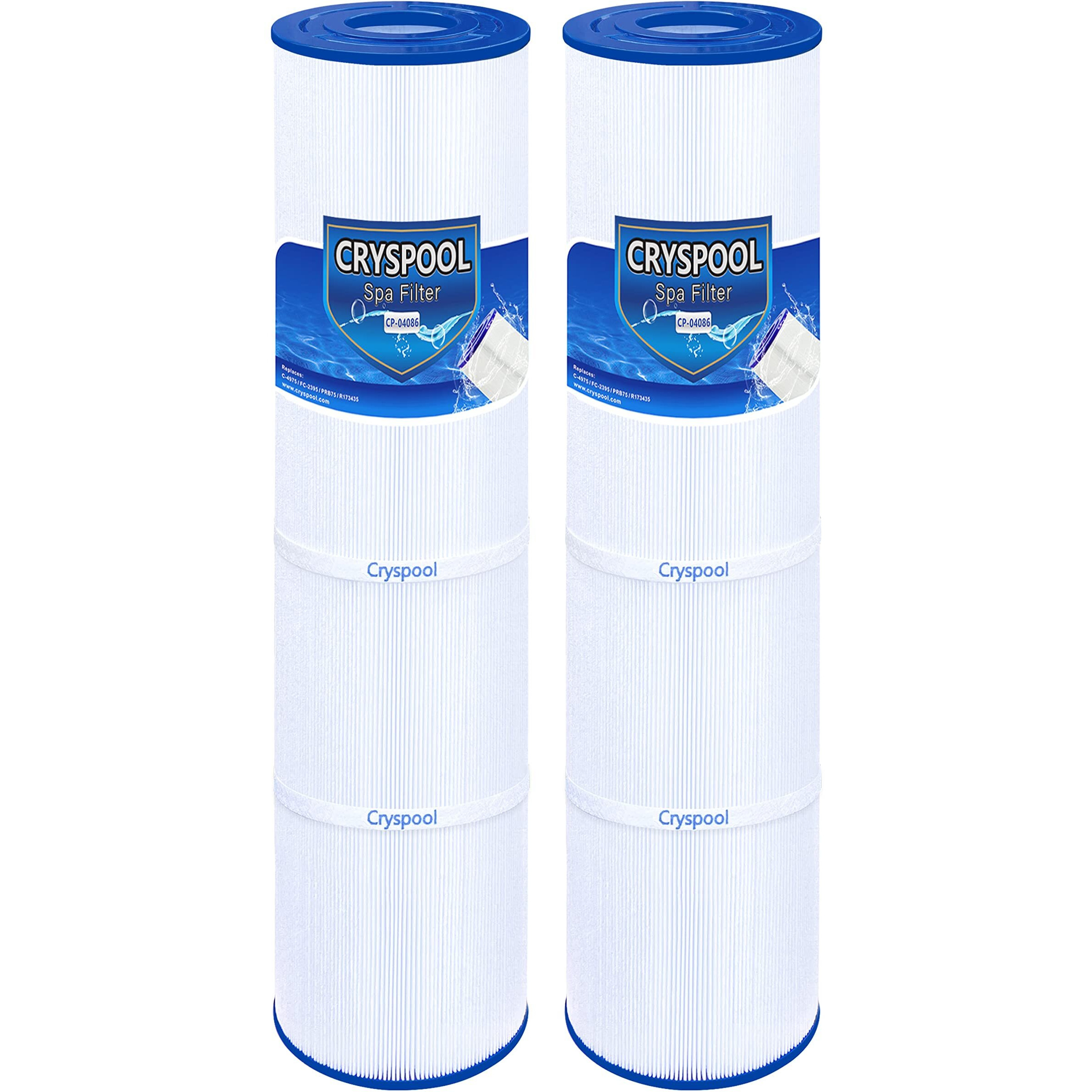 Cryspool Spa Filter Compatible With Rainbow Rtl-75, Custom Molded Products 25390, Unicel C-4975, Prb75, R173435, 17-2632,75 Sq.Ft, 2 Pack