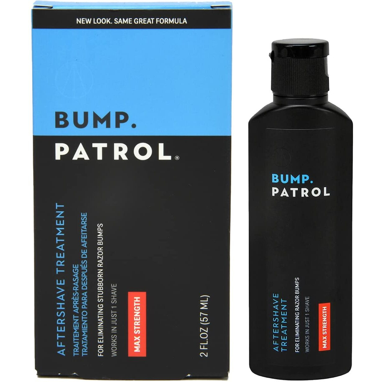 Bump Patrol Maximum Strength Aftershave Formula - After Shave Solution Eliminates Razor Bumps And Ingrown Hairs - 4 Ounces