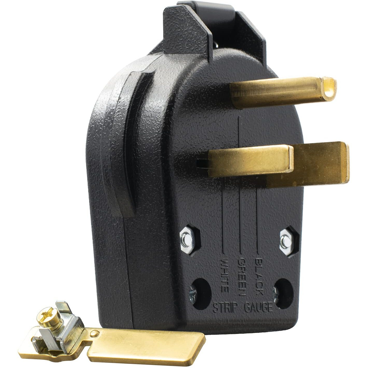 Elegrp Nema 6-30P & Nema 6-50P Plug, Straight Blade Heavy Duty Angle Plug, 30 Amp 50 Amp 250V 3 Prong Power Plug For Welder/Generator, Industrial Grade, Grounding, 2 Pole 3 Wire, Ul Listed, 1 Pack