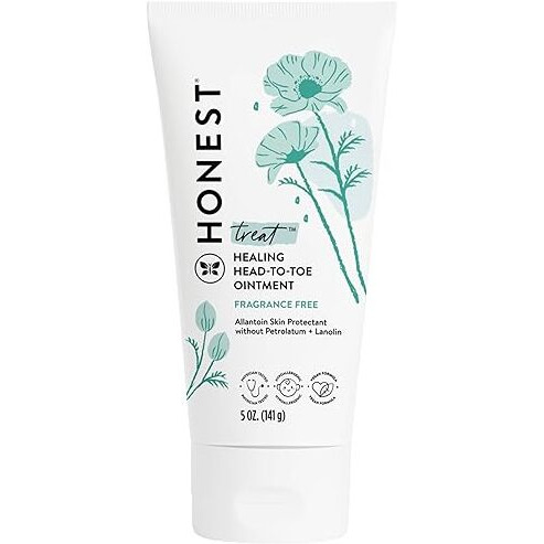 The Honest Company Head To Toe Multi-Purpose Healing Ointment | Safe For Sensitive Skin | Hypoallergenic, Fragrance Free, Vegan | 5 Oz