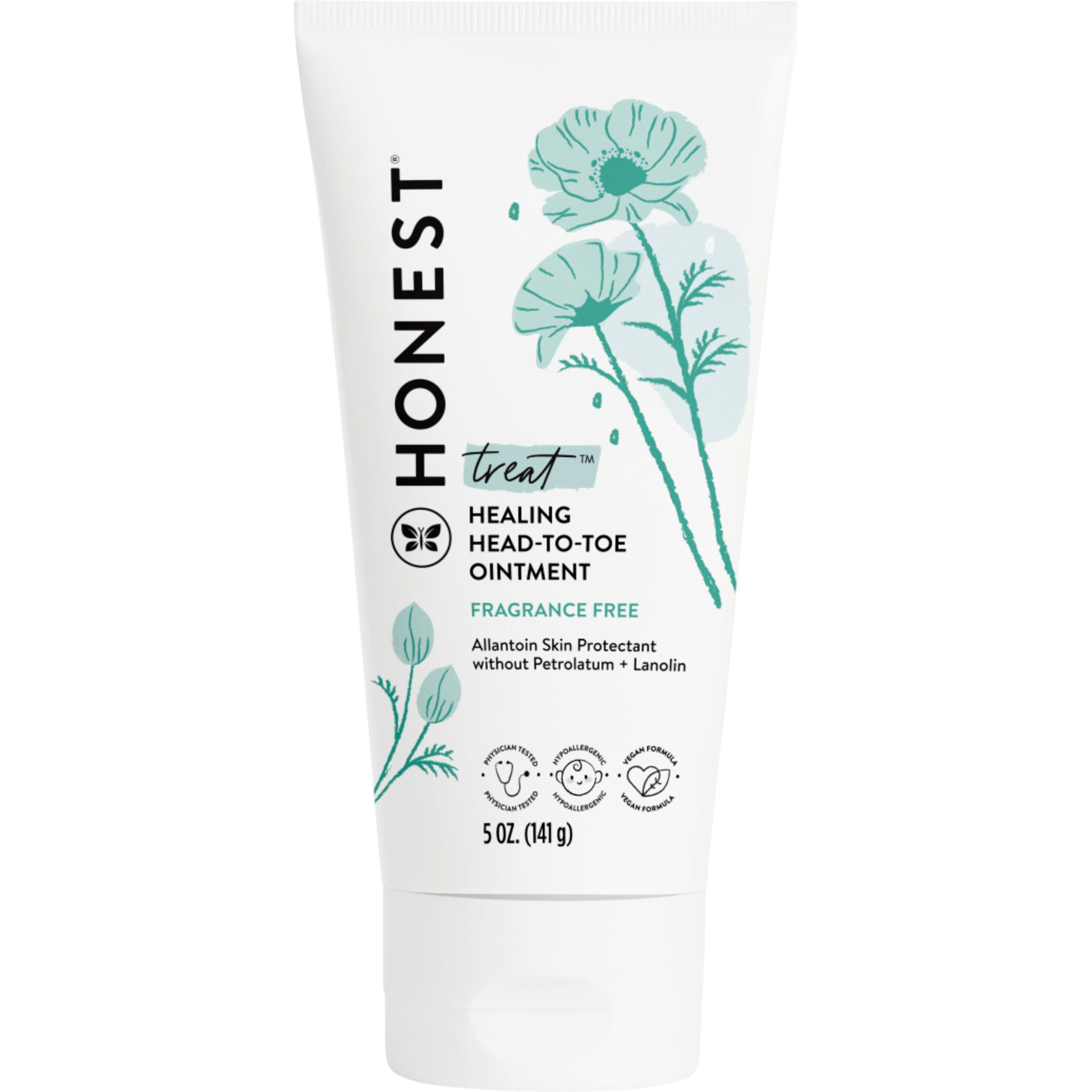 The Honest Company Head To Toe Multi-Purpose Healing Ointment | Safe For Sensitive Skin | Hypoallergenic, Fragrance Free, Vegan | 5 Oz