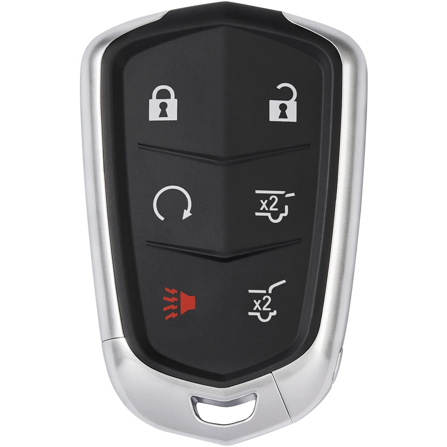 Helloauto Key Fob Replacement For 2015-2018 Cadillac Escalade Esv Key Remote, Keyless Entry Remote 6-Buttons Key Fob Cover Case. Fcc Id Hyq2Ab (Empty Key Shell)