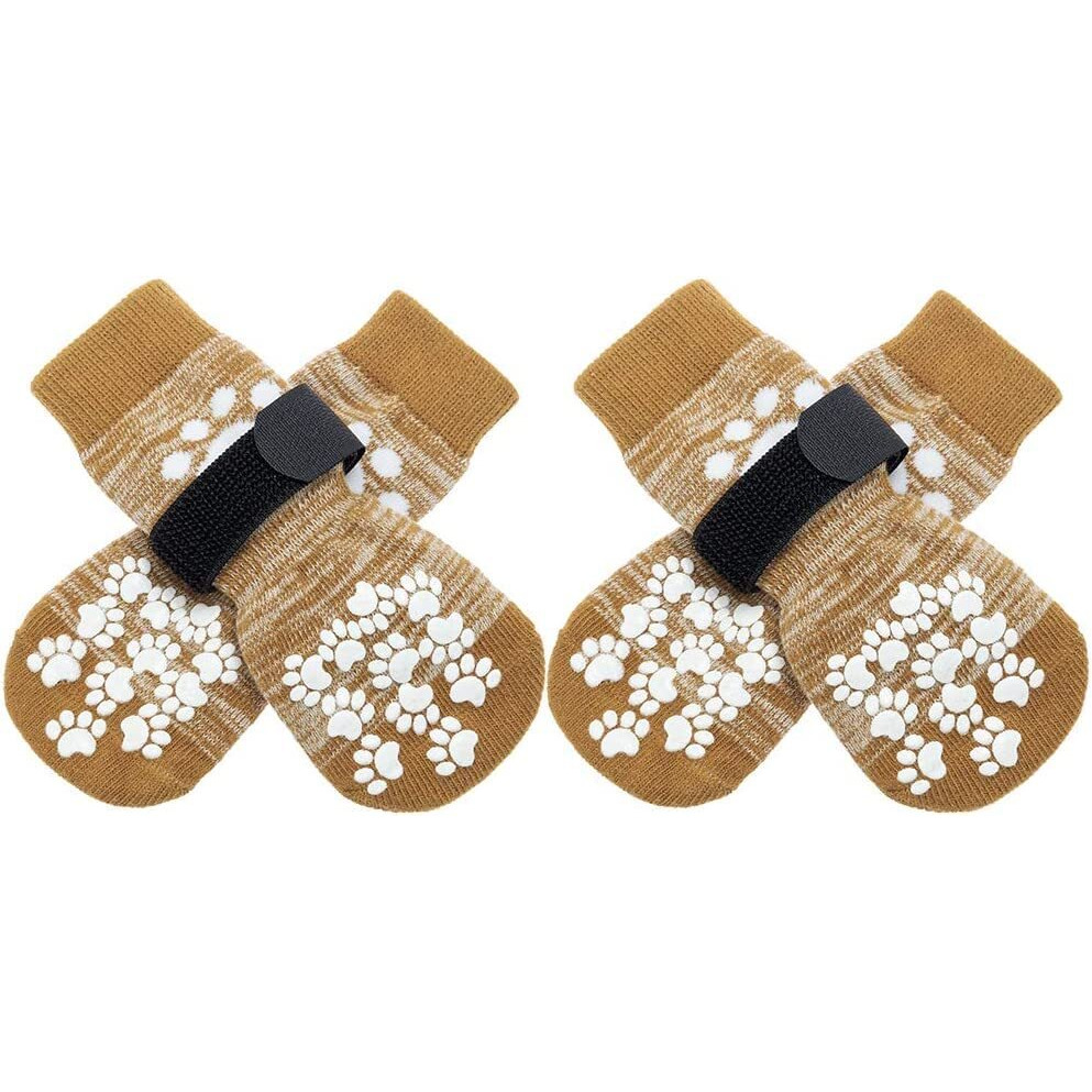 Expawlorer Anti Slip Dog Socks To Prevent Licking Paws, Dog Shoes For Hot Pavement, Dog Booties For Small Medium Large Senior Dogs, Traction Control Dog Boots & Paw Protectors For Hardwood Floors