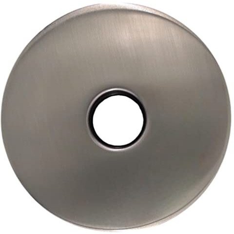 Corla Modern 3.5 Escutcheon Plate Extra Large  Shower Arm Flange Universal Replacement Cover Round 3 1/2 Inch (Brushed Nickel)