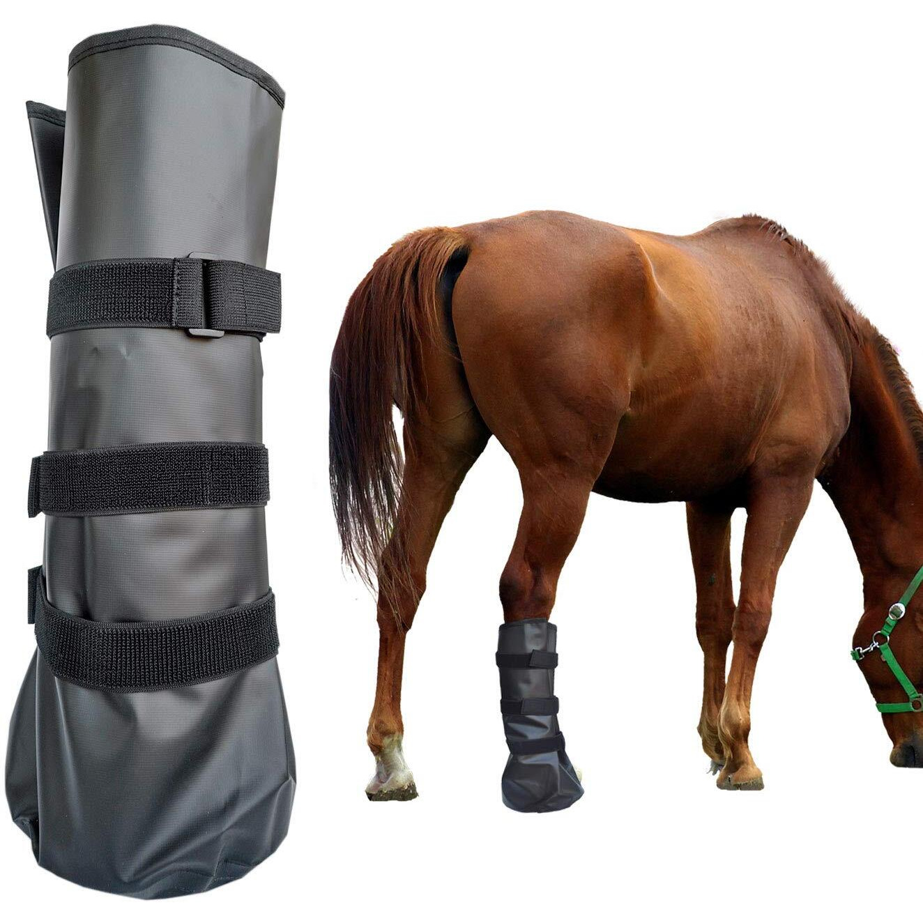 Yeezo Horse Soaking Boot Hoof Soak Boot Equine Soaking Boot Hooves Soaker Sack Horse Foot Soaking Bag Hot Or Icing Treatment Bucket