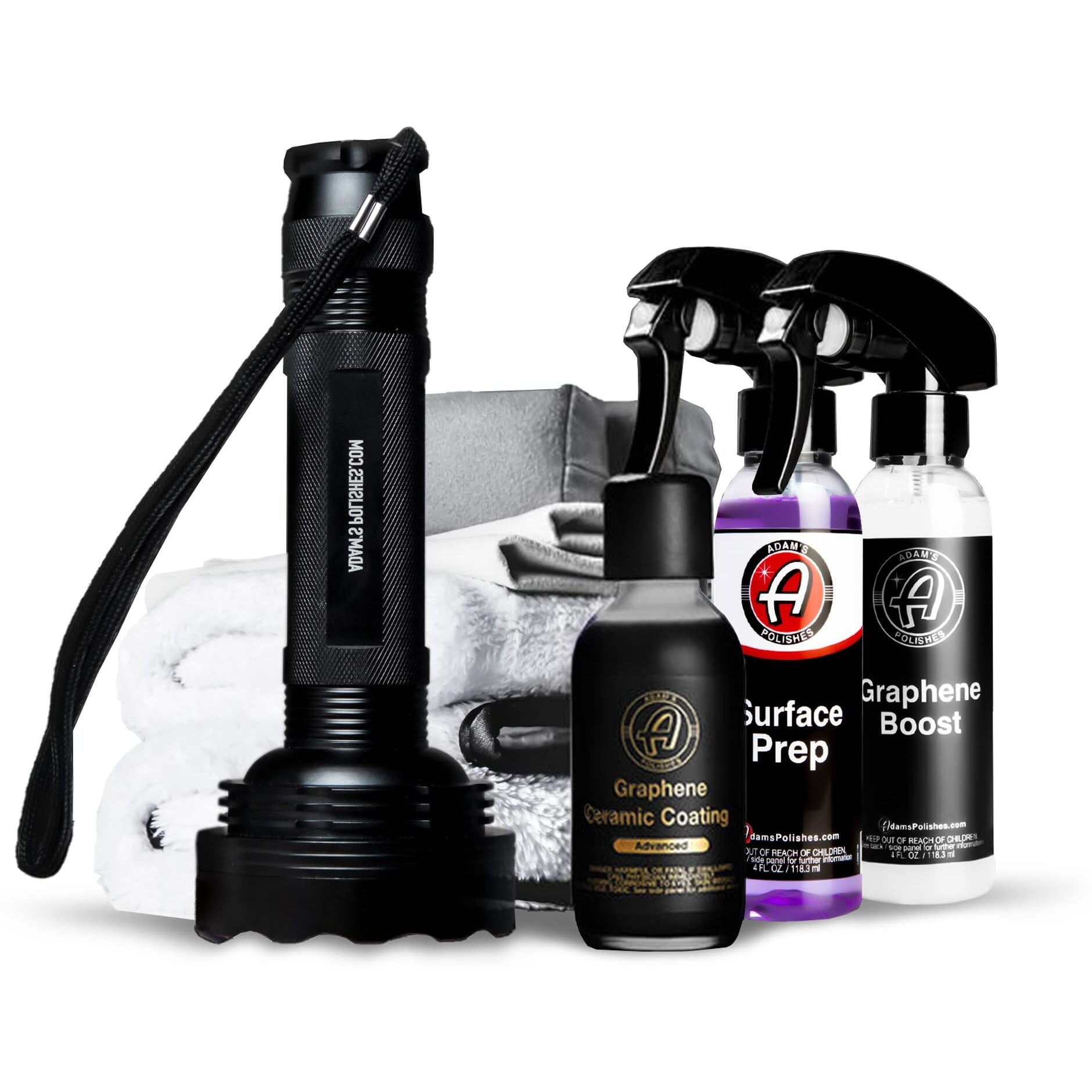 Adam's Advanced Graphene Ceramic Coating (Complete Kit) - 10H Graphene Coating For Auto Detailing, 9+ Years Of Car Protection & Patented Uv Technology