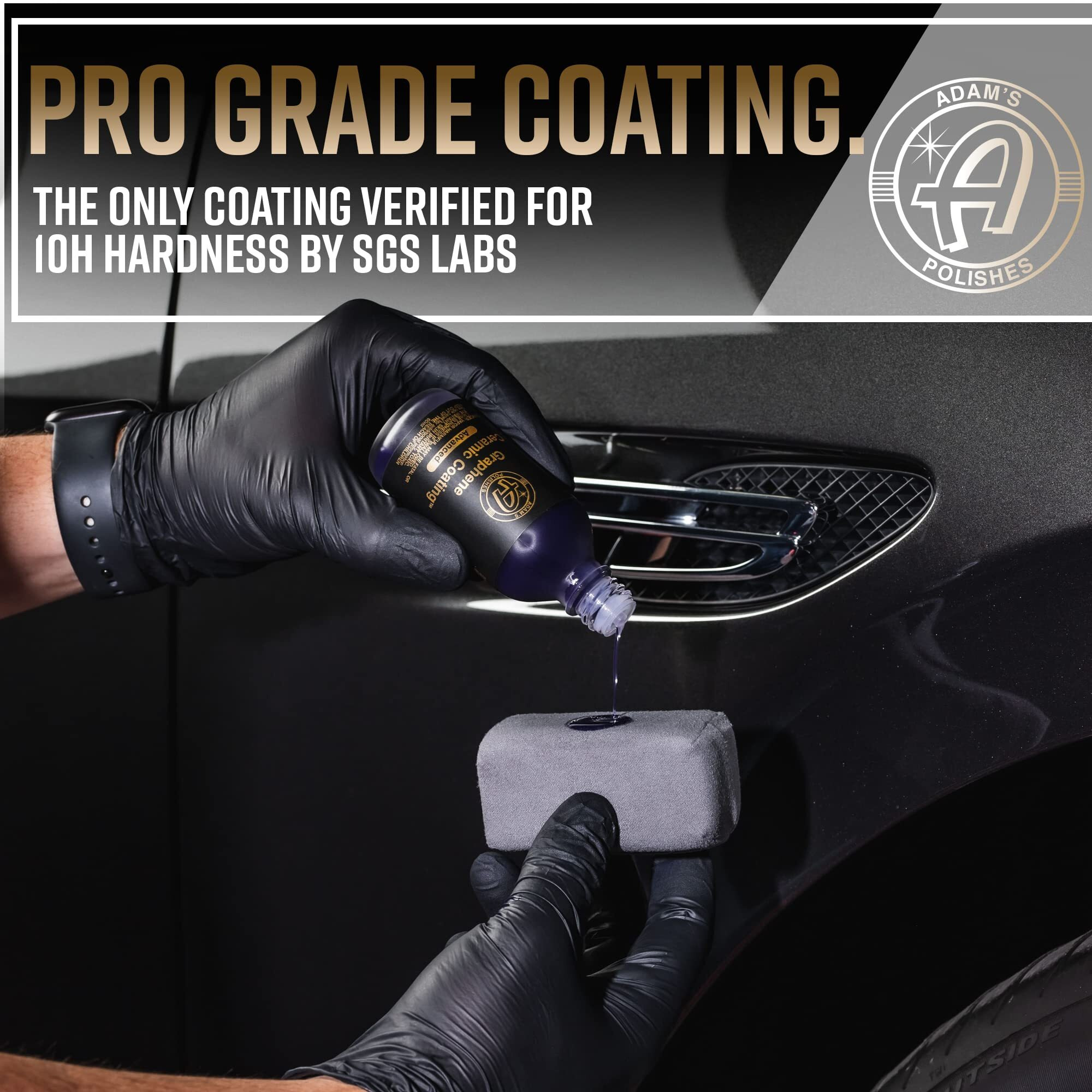 Adam's Advanced Graphene Ceramic Coating (Complete Kit) - 10H Graphene Coating For Auto Detailing, 9+ Years Of Car Protection & Patented Uv Technology