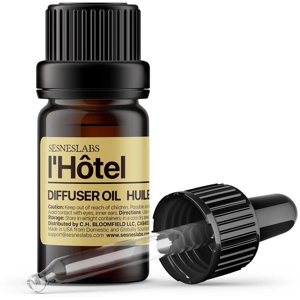 L'Hotel Diffuser Oil, White Floral Citrus Scent, Lifestyle Blend Neroli, Green Tea, Laurel Leaf, Musk Essential Oils Blend For Ultrasonic Diffuser