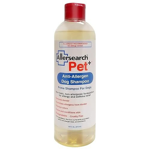 Allersearch Pet+ Anti-Allergen Dog Shampoo 16 Oz
