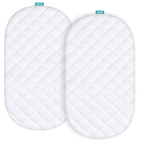 Waterproof Bassinet Mattress Pad Cover Compatible With Graco Sense2Snooze Bassinet, 2 Pack, Ultra Soft Surface, Breathable And Easy Care