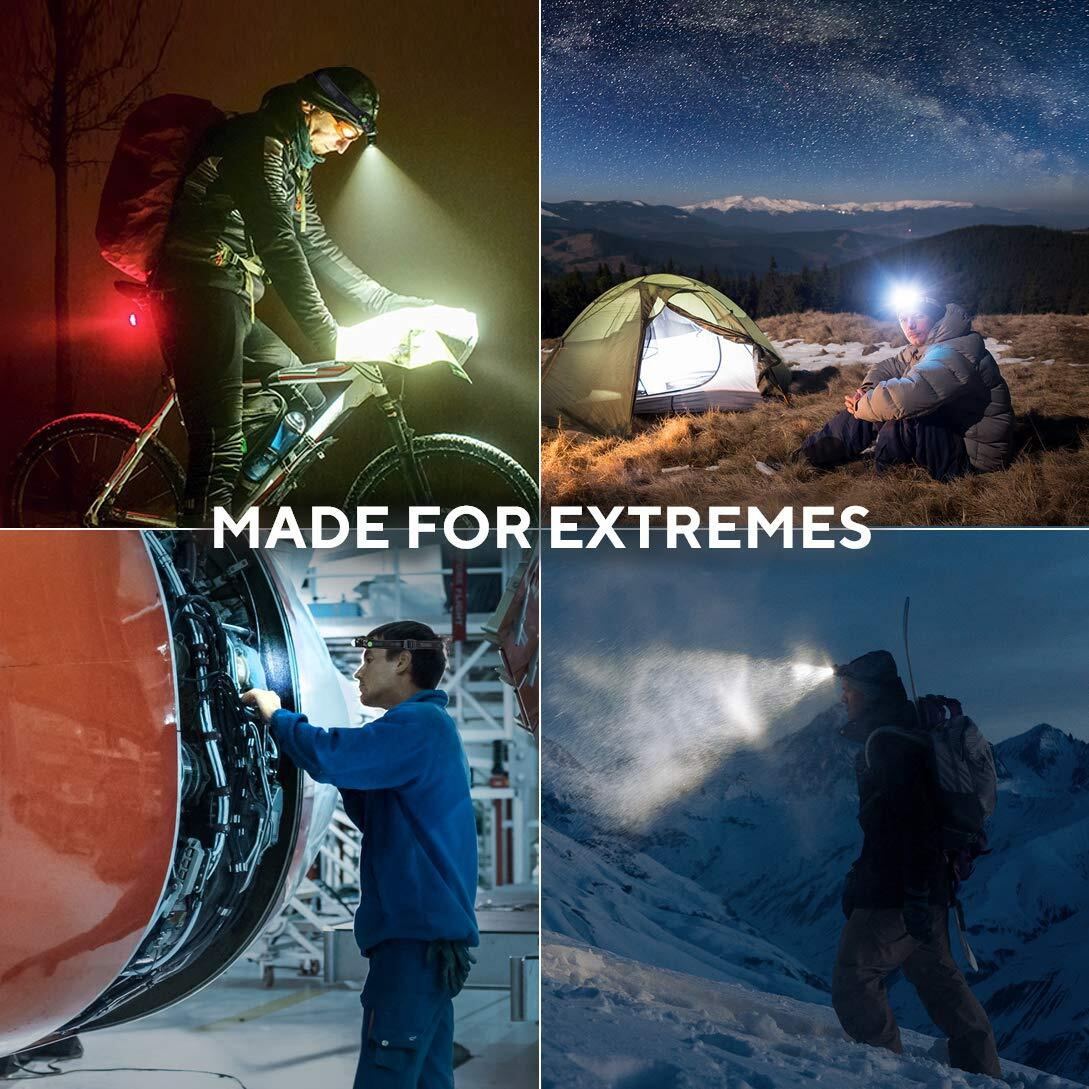 Slonik Rechargeable Headlamp For Adults - 1000 Lumens Super Bright 60 Ft Beam Led Flashlight - Lightweight, Heavy-Duty, Ipx8 Waterproof Hard Hat Light - Camping Gear, Running Headlight, Color