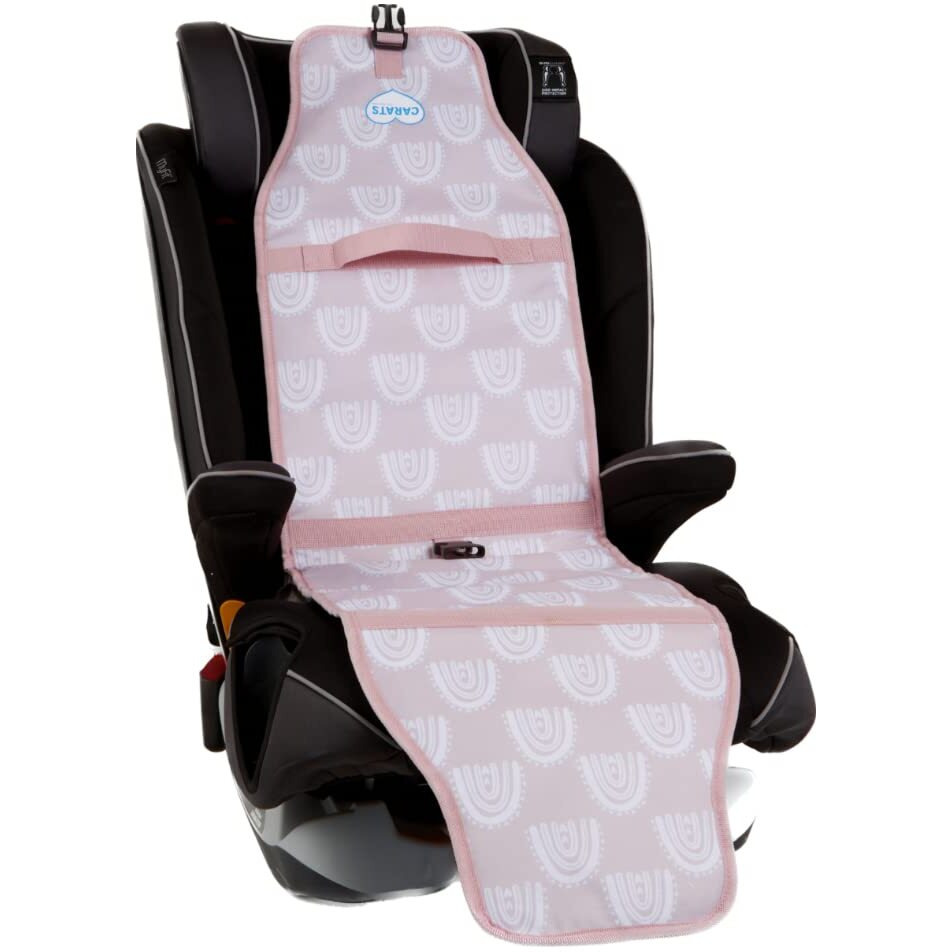 Carats Car Seat Cooler For Baby With Cooltech - Baby Car Seat Cooling Pad (Love Pink)